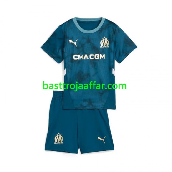 Olympique de Marseille Barn Borta Fotbollströja 2024-2025 Kortärmad