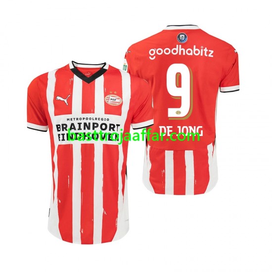 PSV Eindhoven DE JONG 9 Män Hemma Fotbollströja 2024-2025 Kortärmad
