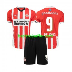 PSV Eindhoven DE JONG 9 Barn Hemma Fotbollströja 2024-2025 Kortärmad PSV Eindhoven DE JONG 9 Barn Hemma Fotbollströja 2024-2025 Kortärmad