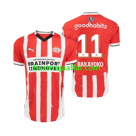 PSV Eindhoven Johan Bakayoko 11 Män Hemma Fotbollströja 2024-2025 Kortärmad