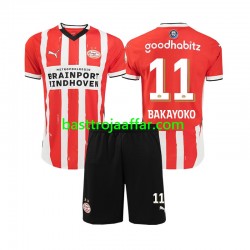 PSV Eindhoven Johan Bakayoko 11 Barn Hemma Fotbollströja 2024-2025 Kortärmad PSV Eindhoven Johan Bakayoko 11 Barn Hemma Fotbollströja 2024-2025 Kortärmad
