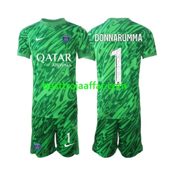 Paris Saint-Germain Gianluigi Donnarumma 1 Målvakt Barn Borta Fotbollströja 2024-2025 Kortärmad