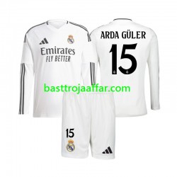Real Madrid Arda Guler 15 Barn Hemma Fotbollströja 2024-2025 Långärmad