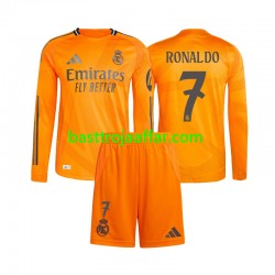 Real Madrid Cristiano Ronaldo 7 Barn Borta Fotbollströja 2024-2025 Långärmad