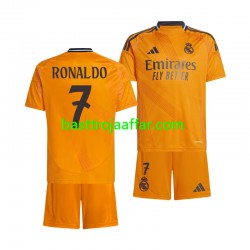 Real Madrid Cristiano Ronaldo 7 Barn Borta Fotbollströja 2024-2025 Kortärmad
