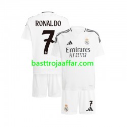 Real Madrid Cristiano Ronaldo 7 Barn Hemma Fotbollströja 2024-2025 Kortärmad
