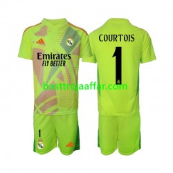 Real Madrid COURTOIS 1 Målvakt Barn Fjärde Fotbollströja 2024-2025 Kortärmad