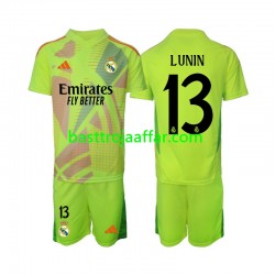 Real Madrid Lunin 13 Målvakt Barn Fjärde Fotbollströja 2024-2025 Kortärmad