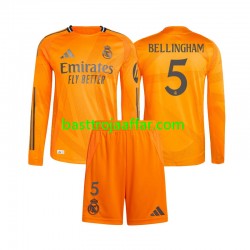 Real Madrid Jude Bellingham 5 Barn Borta Fotbollströja 2024-2025 Långärmad