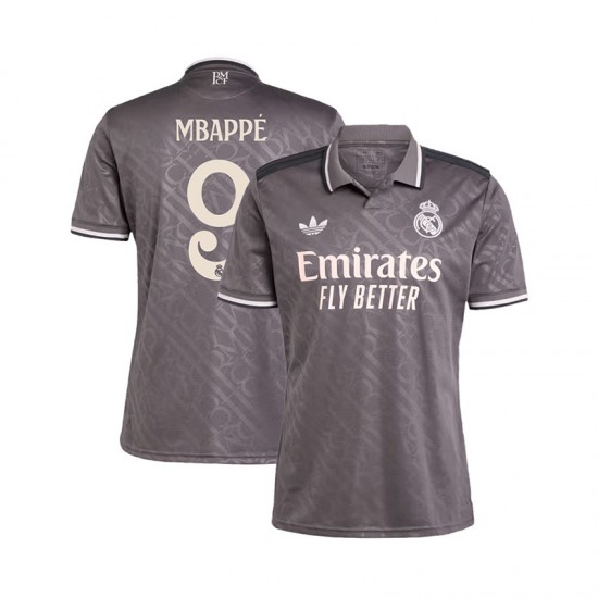 Real Madrid Mbappé 9 Män Tredje Fotbollströja 2024-2025 Kortärmad