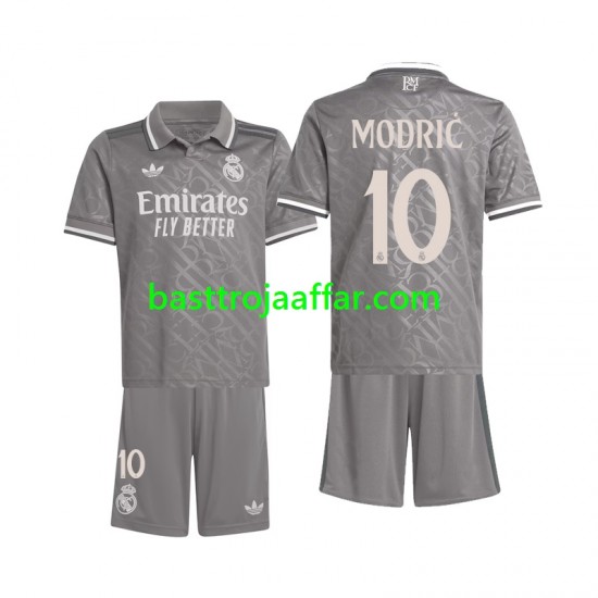 Real Madrid Modrić 10 Barn Tredje Fotbollströja 2024-2025 Kortärmad