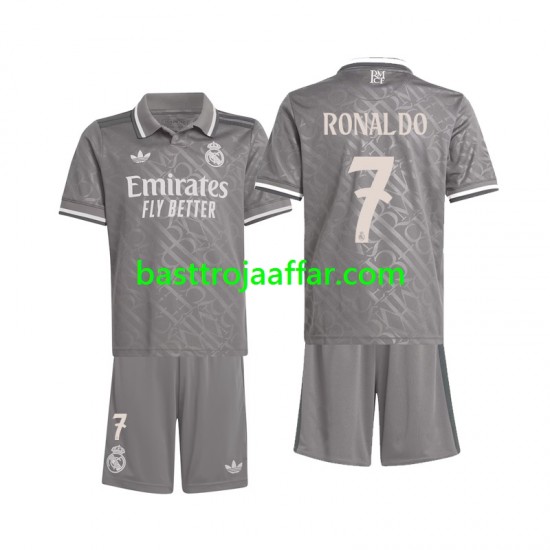 Real Madrid Ronaldo 7 Barn Tredje Fotbollströja 2024-2025 Kortärmad