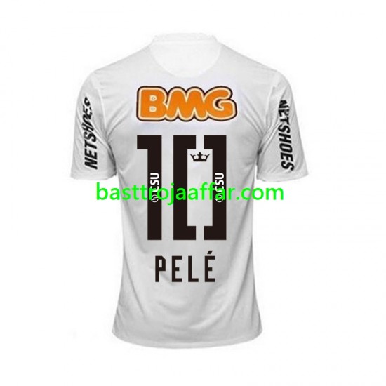 Santos PELE 10 -2012 Retro Män Hemma Fotbollströja 2011 Kortärmad