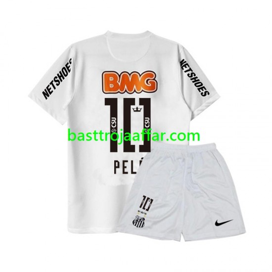 Santos PELE 10 -2012 Retro Barn Hemma Fotbollströja 2011 Kortärmad