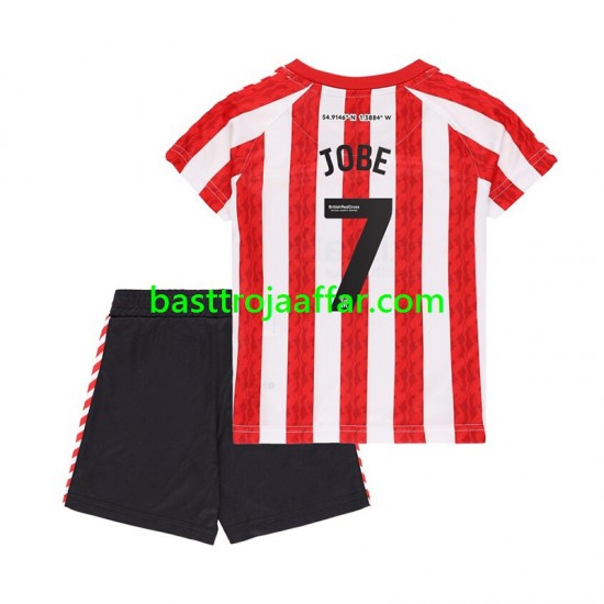 Sunderland Jobe Bellingham 7 Barn Hemma Fotbollströja 2024-2025 Kortärmad