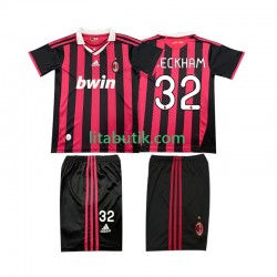 AC Milan BECKHAM 32 2009 Retro Barn Hemma Fotbollströja 2010 Kortärmad AC Milan BECKHAM 32 2009 Retro Barn Hemma Fotbollströja 2010 Kortärmad