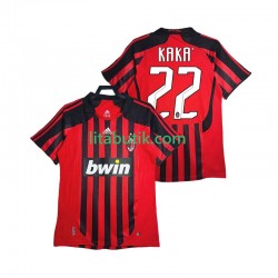 AC Milan KAKA 22 2007 Retro Män Hemma Fotbollströja 2008 Kortärmad