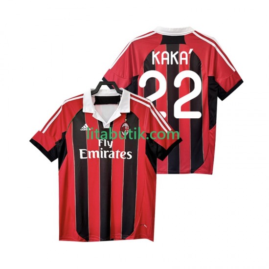 AC Milan KAKA 22 2012 2013 Retro Män Hemma Fotbollströja Kortärmad
