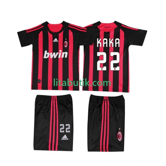 AC Milan KAKA 22 2009 Retro Barn Hemma Fotbollströja 2008 Kortärmad