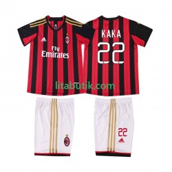 AC Milan KAKA 22 2013 2014 Retro Barn Hemma Fotbollströja Kortärmad