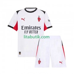 AC Milan Barn Borta Fotbollströja 2025-2026 Kortärmad