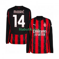 AC Milan Modrić Luca 14 Män Hemma Fotbollströja 2025-2026 Långärmad