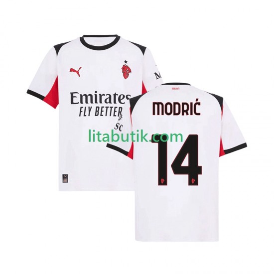 AC Milan Modrić Luka 14 Män Borta Fotbollströja 2025-2026 Kortärmad
