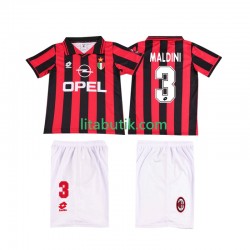 AC Milan MALDINI 3 1996 1997 Retro Barn Hemma Fotbollströja Kortärmad
