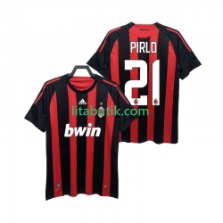 AC Milan RIRLO 21 2009 Retro Män Hemma Fotbollströja 2008 Kortärmad
