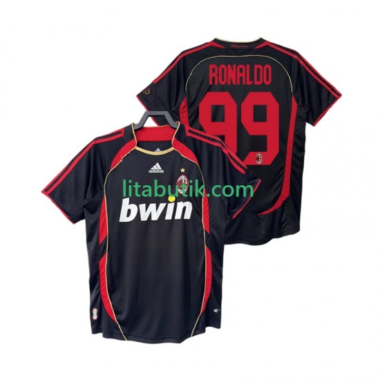 AC Milan RONALDO 99 2007 Retro Män Tredje Fotbollströja 2006 Kortärmad