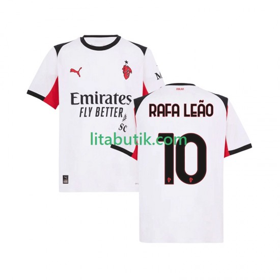 AC Milan Rafael Leao 10 Män Borta Fotbollströja 2025-2026 Kortärmad