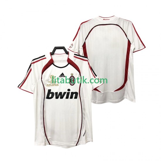 AC Milan 2007 Retro Män Borta Fotbollströja 2006 Kortärmad