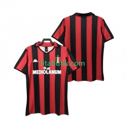 AC Milan 1988 1989 Retro Män Hemma Fotbollströja Kortärmad AC Milan 1988 1989 Retro Män Hemma Fotbollströja Kortärmad