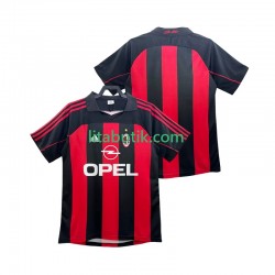 AC Milan 2000 Retro Män Hemma Fotbollströja 2002 Kortärmad AC Milan 2000 Retro Män Hemma Fotbollströja 2002 Kortärmad