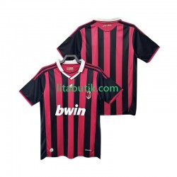 AC Milan 2009 Retro Män Hemma Fotbollströja 2010 Kortärmad AC Milan 2009 Retro Män Hemma Fotbollströja 2010 Kortärmad