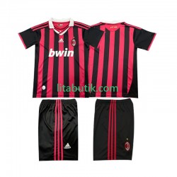 AC Milan 2009 Retro Barn Hemma Fotbollströja 2010 Kortärmad AC Milan 2009 Retro Barn Hemma Fotbollströja 2010 Kortärmad