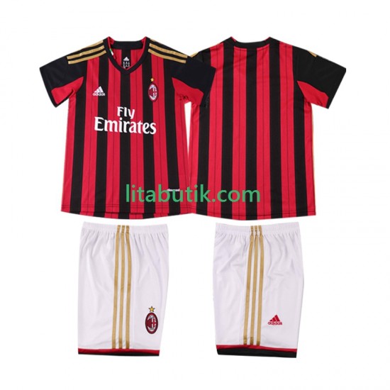 AC Milan 2013 2014 Retro Barn Hemma Fotbollströja Kortärmad