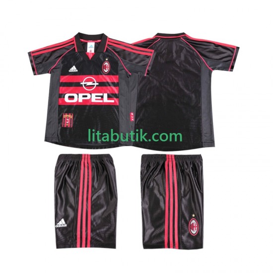 AC Milan Retro Barn Tredje Fotbollströja 1998 1999 Kortärmad