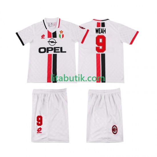 AC Milan WEAH 8 1996 1997 Retro Barn Borta Fotbollströja Kortärmad