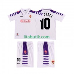 Fiorentina RUI COSTA 10 Retro Barn Borta Fotbollströja 1998 1999 Kortärmad Fiorentina RUI COSTA 10 Retro Barn Borta Fotbollströja 1998 1999 Kortärmad