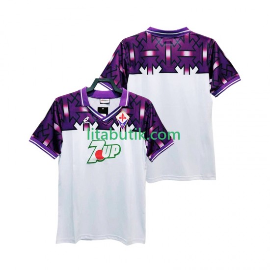 Fiorentina 1992 1993 Retro Män Borta Fotbollströja Kortärmad