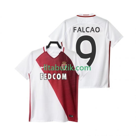 AS Monaco FALCAO 9 2016 2017 Män Hemma Fotbollströja Kortärmad