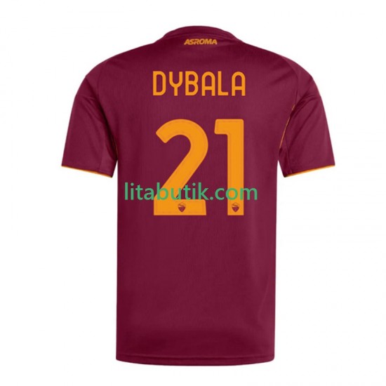 AS Roma Dybala 21 Män Hemma Fotbollströja 2025-2026 Kortärmad