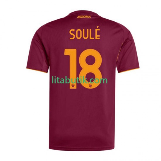 AS Roma Soule 18 Män Hemma Fotbollströja 2025-2026 Kortärmad