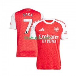Arsenal Bukayo Saka 7 Män Hemma Fotbollströja 2025-2026 Kortärmad