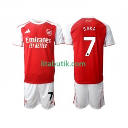 Arsenal Bukayo Saka 7 Barn Hemma Fotbollströja 2025-2026 Kortärmad