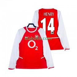 Arsenal Henry 14 2003 Retro Män Hemma Fotbollströja 2002 Långärmad Arsenal Henry 14 2003 Retro Män Hemma Fotbollströja 2002 Långärmad