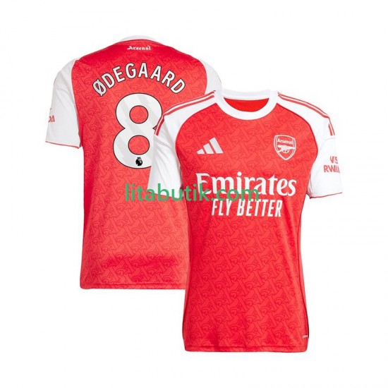 Arsenal Martin Odegaard 8 Män Hemma Fotbollströja 2025-2026 Kortärmad