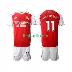 Arsenal Martin Zubimendi 11 Barn Hemma Fotbollströja 2025-2026 Kortärmad