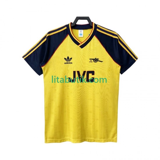 Arsenal 1988 1990 Retro Män Borta Fotbollströja Kortärmad